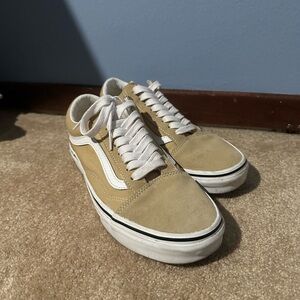 Vans tan suede shoe